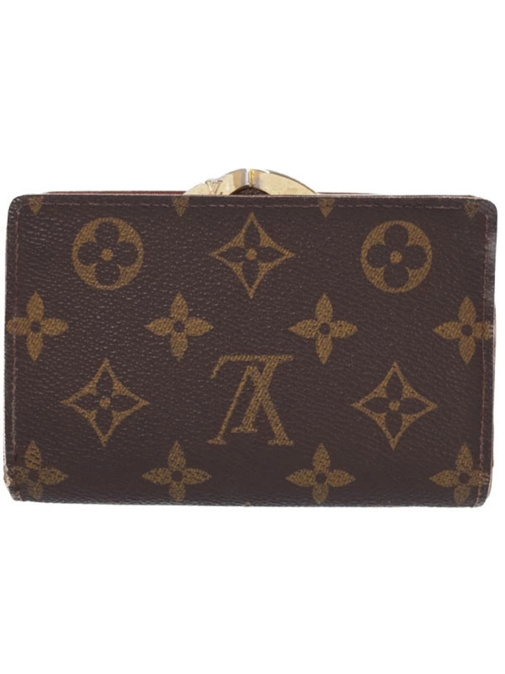 Louis Vuitton Viennois Monogram Clasp Portefeuille Wallet Brown